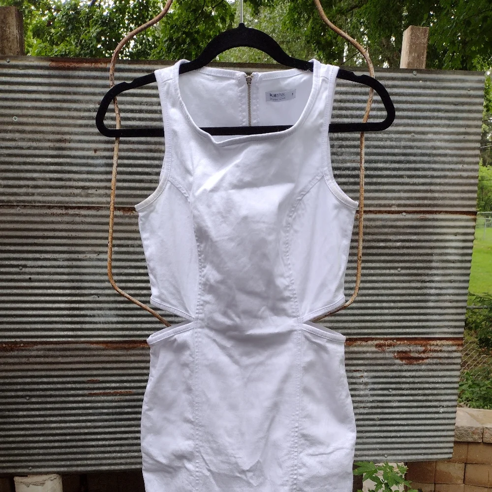 White dress by Bluesteel Original Denim size P - Picture 5 of 6